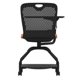 Scaun birou Lira, Negru/Portocaliu - imagine 4